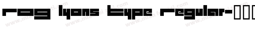 ROG Lyons Type Regular字体转换